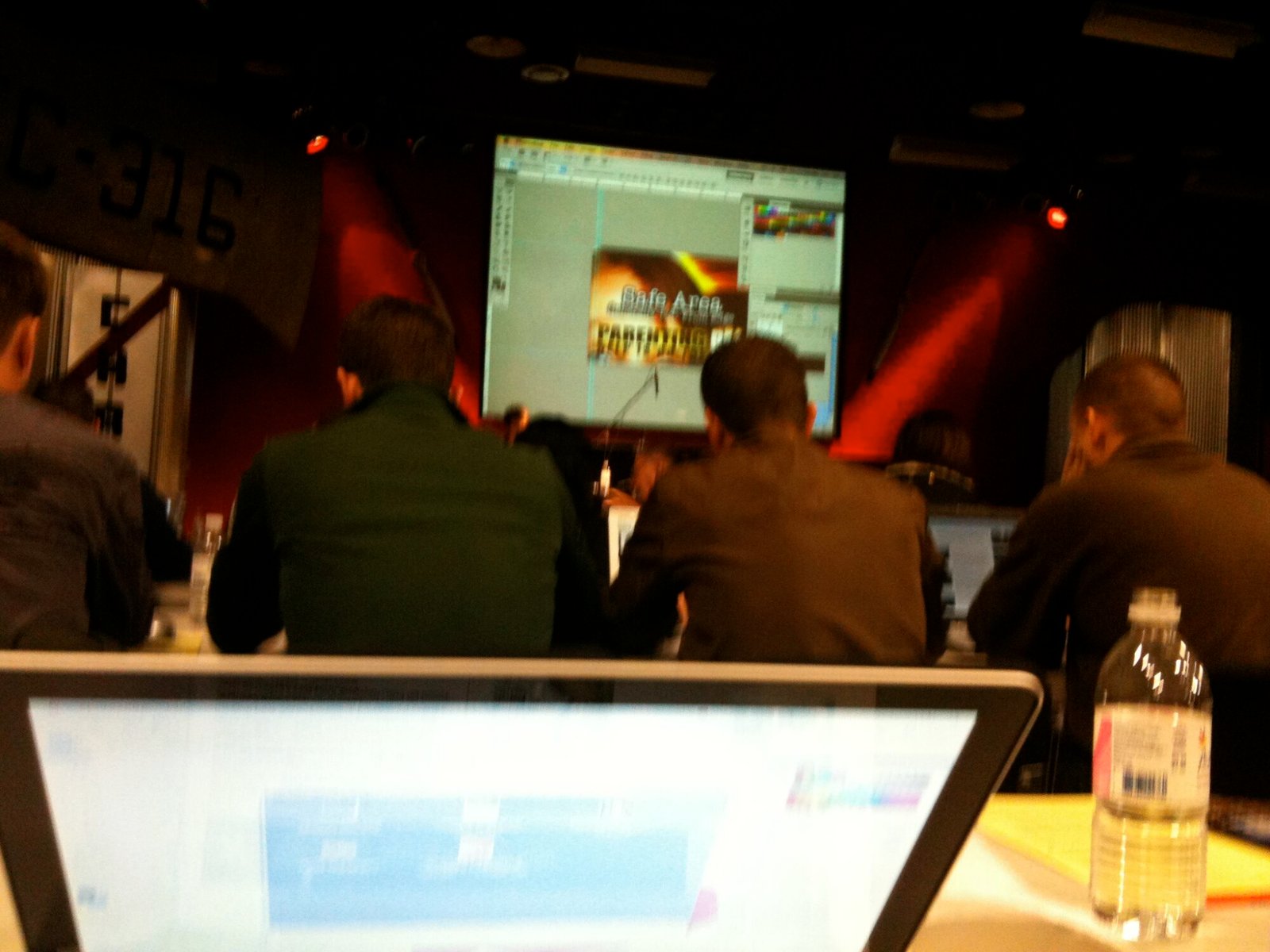 View from where I sat at.